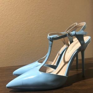 ZARA blue heels
